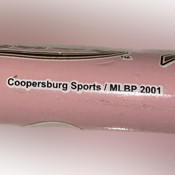 VTG RARE 2001 18” HOUSTON ASTROS COOPERSBURG SPORTS MLB PINK WOODEN BASEBALL BAT - Picture 2 of 6